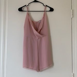 Pink flirty romper